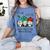 It's Fine We'Re Fine Gnome Pre-K Teacher Christmas Light For Men Women Women's Comfort Colors T-Shirt Blue Jean