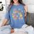 Its A Good Day To Teach Tiny Musicians Music Teacher Flower Women's Comfort Colors T-Shirt Blue Jean