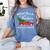 Jolliest Bunch Of Teachers This Side Of The Hallway Women's Comfort Colors T-Shirt Blue Jean