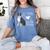 Just A Girl Who Loves Her Boston Terrier Puppy Love Women's Comfort Colors T-Shirt Blue Jean