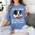Just a Woman Who Loves Her Boston Terrier Cute Dog Mom Women's Comfort Colors T-Shirt Blue Jean