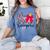 K Is For Kindergarten Teacher Coquette Bow Back To School Women's Comfort Colors T-Shirt Blue Jean K Is For Kindergarten Teacher Coquette Bow Back To School Women's Comfort Colors T-Shirt Blue Jean