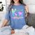 K Is For Kindergarten Teacher Tie Dye Back To School Kinder Women's Comfort Colors T-Shirt Blue Jean