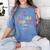 Kindergarten Crew Funy Back To School Teachers Kids Students Women's Comfort Colors T-Shirt Blue Jean