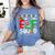 Kindergarten ELF Squad Christmas ELF Student Teacher Men Women Kids Women's Comfort Colors T-Shirt Blue Jean