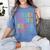 KINDERGARTEN ROCKS Teacher Crew Rock Star Kinder Team Women's Comfort Colors T-Shirt Blue Jean KINDERGARTEN ROCKS Teacher Crew Rock Star Kinder Team Women's Comfort Colors T-Shirt Blue Jean