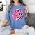 Kindergarten Teacher Women Checkered First Day Of School Women's Comfort Colors T-Shirt Blue Jean Kindergarten Teacher Women Checkered First Day Of School Women's Comfort Colors T-Shirt Blue Jean