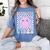 Kindergarten Vibes First Day Of School Kindergarten Teacher Women's Comfort Colors T-Shirt Blue Jean