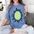 Kiwi Easy Costume Halloween Fruit Lover School Teacher Fun Women's Comfort Colors T-Shirt Blue Jean