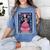 La Maestra Halloween Mexican Bingo Card Teacher Lottery Card Women's Comfort Colors T-Shirt Blue Jean