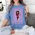 La Maestra Mexican Bingo Card Teacher Lottery Card Women's Comfort Colors T-Shirt Blue Jean