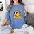 Lets Learn Today Shirt Smile Face 4K Teacher Back To School Women's Comfort Colors T-Shirt Blue Jean