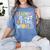 Learning Is Out Of This World Space Teacher Cute Groovy Women's Comfort Colors T-Shirt Blue Jean