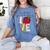 Let All That You Do Be Done In Love Christian Teacher Women's Comfort Colors T-Shirt Blue Jean