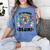 Let The Games Field Day Begin Tie Dye Adults Teacher Kids Women's Comfort Colors T-Shirt Blue Jean