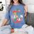 Let's Learn Today Teacher Motivational Back To School Women's Comfort Colors T-Shirt Blue Jean