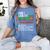 Can I Lick It Periodic Table Science Teacher Chemistry Women's Comfort Colors T-Shirt Blue Jean