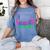 Can I Lick It Periodic Table Teacher Student Kids Women's Comfort Colors T-Shirt Blue Jean