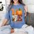 Love Preschool Teacher Turkey Thanksgiving Autumn Fall Women's Comfort Colors T-Shirt Blue Jean