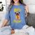 Lovely Harry Pugger Pug Women's Comfort Colors T-Shirt Blue Jean