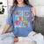 Maestra Spanish Teacher Back To School Maestra De Espanol Women's Comfort Colors T-Shirt Blue Jean