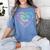 Do The Math Multiply Love Add Hope Math Teacher Tie Dye Women's Comfort Colors T-Shirt Blue Jean