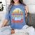 Math Teachers Love Brains Halloween Costume Zombie For Men Women Women's Comfort Colors T-Shirt Blue Jean