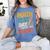 Motivational Math Test Day Shirt Testing Shirts For Teachers Women's Comfort Colors T-Shirt Blue Jean