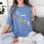 Music Note Pumpkin Fall Music Teacher Halloween Costume Women's Comfort Colors T-Shirt Blue Jean
