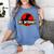 Nerdy No Internet Dinosaur Computer Science Teacher Women's Comfort Colors T-Shirt Blue Jean