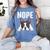 Nope Boston Terrier Puppy Dog Bostie Lover Men Women Girls Kids Women's Comfort Colors T-Shirt Blue Jean