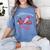 In October We Wear Pink Apple Teacher Daisy Breast Cancer Women's Comfort Colors T-Shirt Blue Jean In October We Wear Pink Apple Teacher Daisy Breast Cancer Women's Comfort Colors T-Shirt Blue Jean