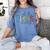 Oh The Places We Will Go Reading Day Book Lovers Teachers Women's Comfort Colors T-Shirt Blue Jean