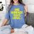 One Hundred Days Later 100th Day Of School Teacher Student Women's Comfort Colors T-Shirt Blue Jean