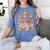 One Thankful Teacher Fall Leaves Thanksgiving Retro Women's Comfort Colors T-Shirt Blue Jean One Thankful Teacher Fall Leaves Thanksgiving Retro Women's Comfort Colors T-Shirt Blue Jean
