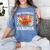 One Thankful Teacher Turkey Thanksgiving Teaching Women's Comfort Colors T-Shirt Blue Jean One Thankful Teacher Turkey Thanksgiving Teaching Women's Comfort Colors T-Shirt Blue Jean