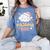 Pajama Day School Spirit Week Fun Cloud Teacher Women's Comfort Colors T-Shirt Blue Jean
