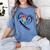 Para Heart Teacher Paraprofessional Paraeducator Men Women Women's Comfort Colors T-Shirt Blue Jean