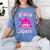 Para Shark Paraprofessional Female Teacher Women's Comfort Colors T-Shirt Blue Jean Para Shark Paraprofessional Female Teacher Women's Comfort Colors T-Shirt Blue Jean