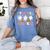 Pas De Boo-Ree Teachers Halloween Costume Ballet Dancers Women's Comfort Colors T-Shirt Blue Jean