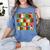 PE Teacher Christmas Holiday Women's Comfort Colors T-Shirt Blue Jean
