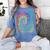 PE Teacher Phys Ed Tie Dye Physical Education Appreciation Women's Comfort Colors T-Shirt Blue Jean