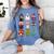 Pig Spooky Ghost Witch Boo-Jee Horror Pumpkin Pig Halloween Women's Comfort Colors T-Shirt Blue Jean