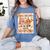 Pumpkin Teacher Preppy Fall In Love With Learning Autumn Women's Comfort Colors T-Shirt Blue Jean