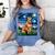 Red Heeler Starry Night Cattle Dog Colorful Art By Aja For Men Women Girls Kids Women's Comfort Colors T-Shirt Blue Jean