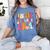 Retro Groovy In My Teaching Era Best Teacher Appreciation Women's Comfort Colors T-Shirt Blue Jean Retro Groovy In My Teaching Era Best Teacher Appreciation Women's Comfort Colors T-Shirt Blue Jean