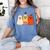 Retro Pencil Ghost Boo Spooky Teacher Halloween Costume Women's Comfort Colors T-Shirt Blue Jean Retro Pencil Ghost Boo Spooky Teacher Halloween Costume Women's Comfort Colors T-Shirt Blue Jean