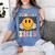 You Got This Retro Smile Motivational Testing Day Teacher Women's Comfort Colors T-Shirt Blue Jean You Got This Retro Smile Motivational Testing Day Teacher Women's Comfort Colors T-Shirt Blue Jean