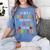 I Run Marathon Just Kidding I Chase Toddlers Teacher Women's Comfort Colors T-Shirt Blue Jean