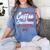 Running On Coffee And Christmas Cheer Lover Teacher For Men Women Kids Women's Comfort Colors T-Shirt Blue Jean